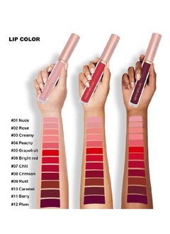 DNMBeauty 3Pcs Nude Pink Rose Creamy Matte Liquid Lipstick Makeup Sets Permanent Lip Stain Set Long Lasting 24 Hours Waterproof #A  - Image 5