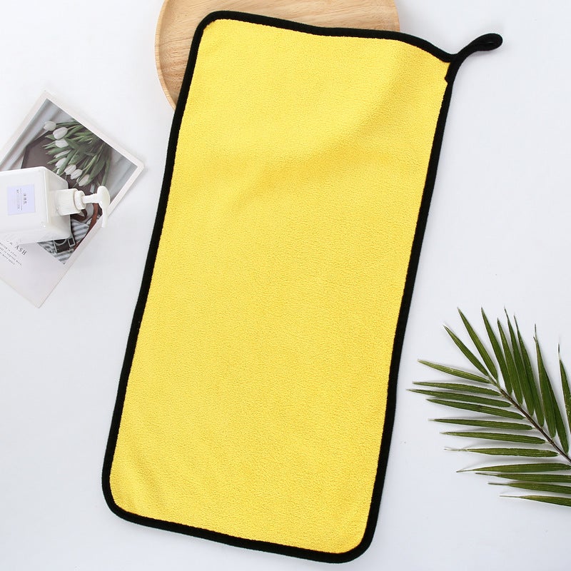 Double-Sided Coral Velvet Car Towel Multi-Functional Car Wash Towel Thickened Absorbent Microfiber Towel Cleaning Towel Rag - Image 1