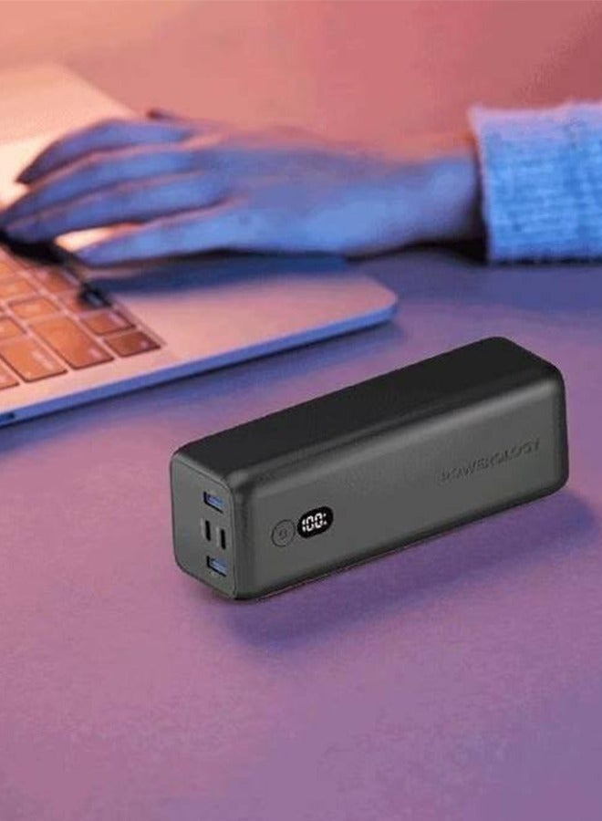 باورولوجي أونيكس 30000 مللي أمبير 100 وات بي دي باور بانك  USB-C مزدوج - أسود - Image 3