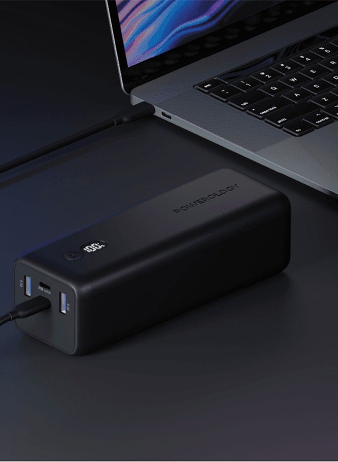 باورولوجي أونيكس 30000 مللي أمبير 100 وات بي دي باور بانك  USB-C مزدوج - أسود - Image 4
