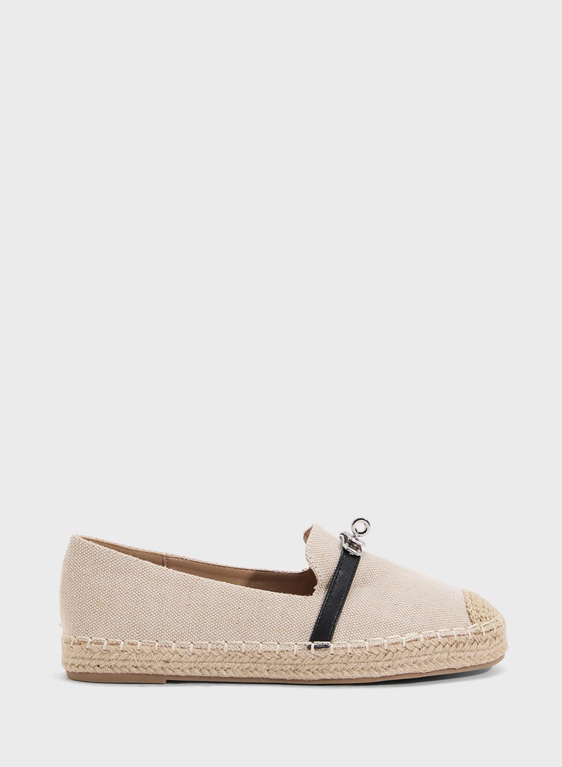 ELLA Canvas Espadrille With Buckle  - Image 1