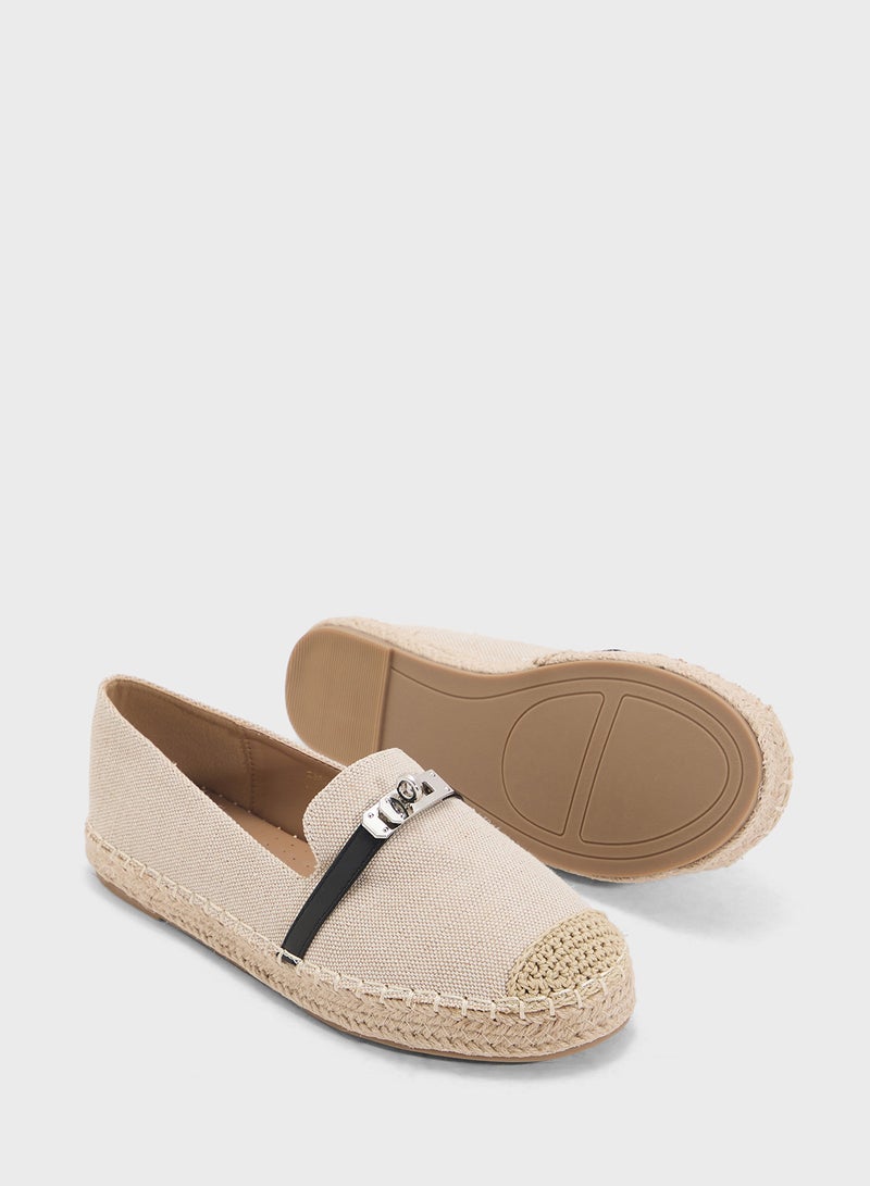 ELLA Canvas Espadrille With Buckle  - Image 3