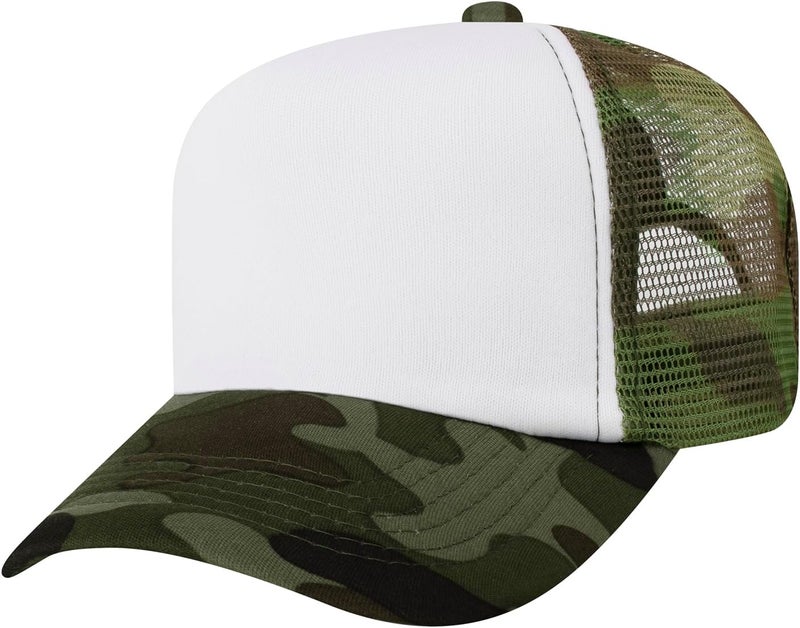 TopTie Kids 5 Panel Trucker Cap Mesh Snapback Hat Foam Front for Boys Girls Aged 3-7 Years Old - Image 2