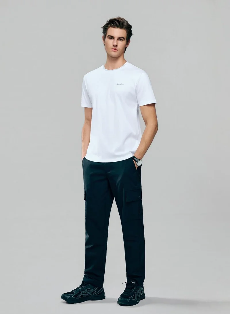GIORDANO Men's Slim Fit Liquid Touch Cotton Tee