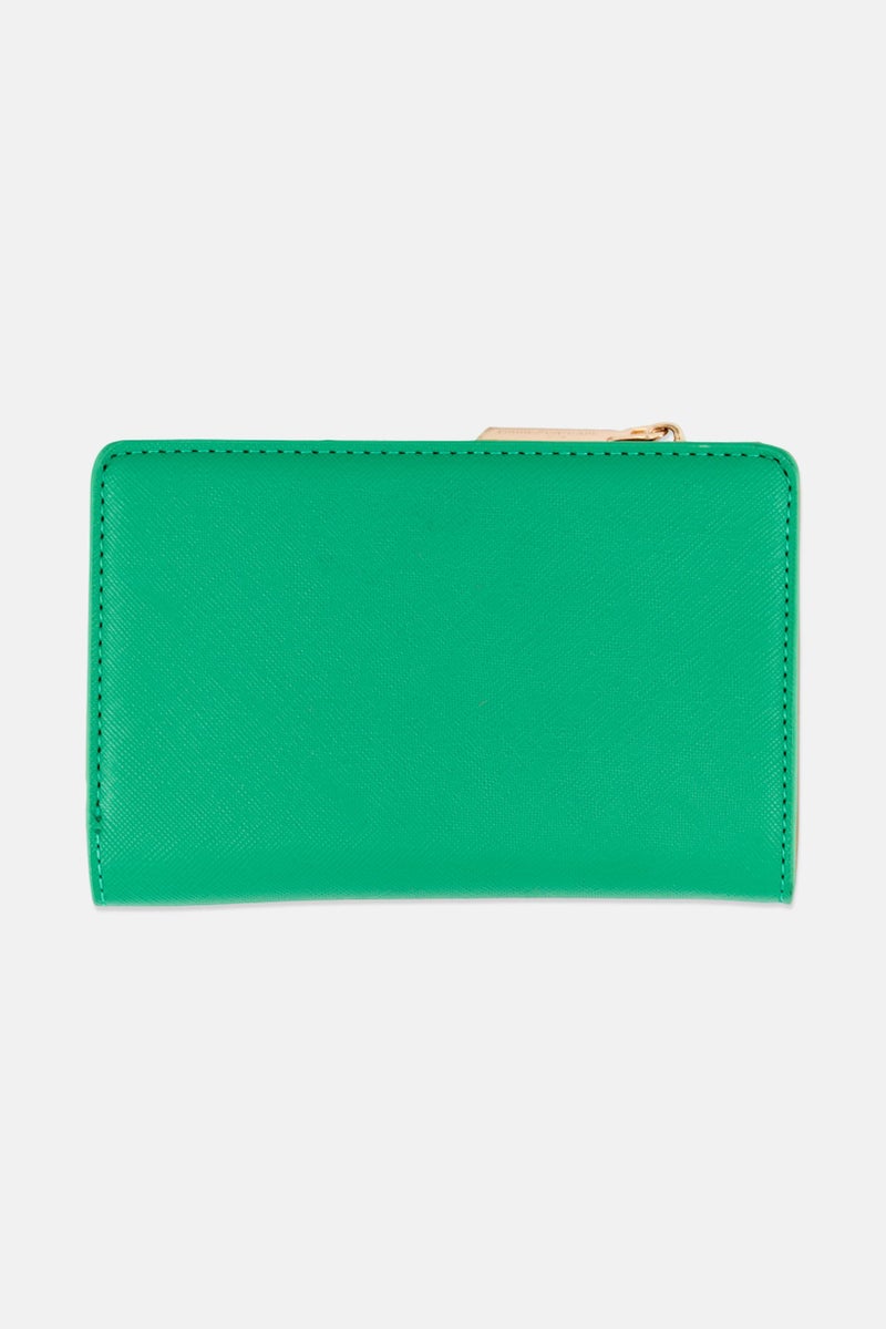 ANNE KLEIN Women Brand Logo Slim Bifold Wallet, Green - Image 2
