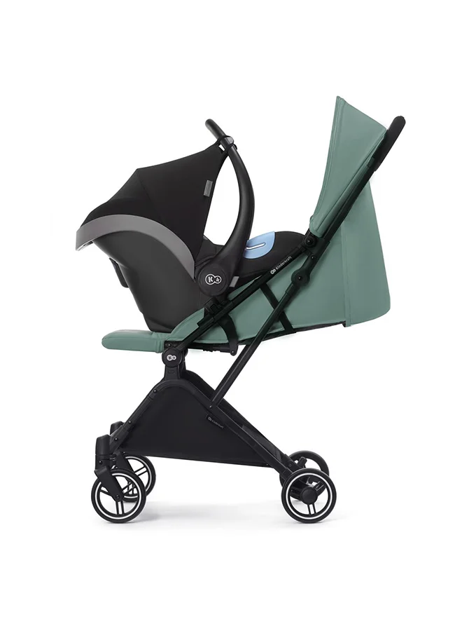 Kinderkraft Kinderkraft Spacerowy Indy Stroller - Dhalia Pink, Lightweight, One-Hand Fold, Spacious Seat, Adjustable Sun Portection, Inlcudes Foot Protector and Rain Cover, 5-point Seat Betls