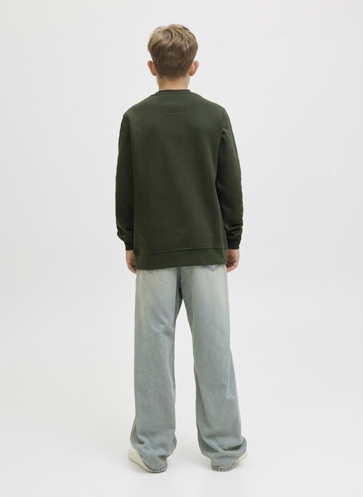 Jack & Jones Junior Kids Jjesoho Crew Neck Sweatshirt - Image 2