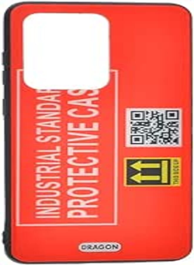 Generic Plastic Creative Back Phone Protection Case Print Design With Silicone Safety Edges And Glass Back For Samsung Galaxy S11 Plus / S20 ultra- Multi Color