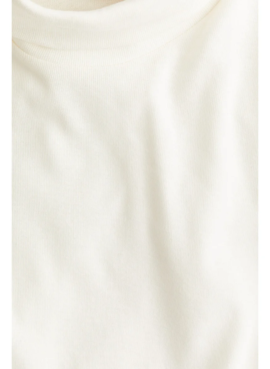 H&M Cotton Polo-Neck Top