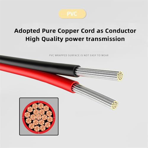 xiwai 5pcs DIY OEM Type C Female Socket to 2Pin Header Wire Extension DC 5V Power Cord Pitch=2.0mm Panel Mount USB C Waterproof Jack 17.5cm - Image 5