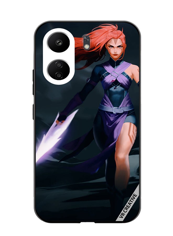 VR CREATIVE Protective Case Cover For Xiaomi Redmi 13C Anti-Mage Lady Dota 2 Design Multicolour - Image 1