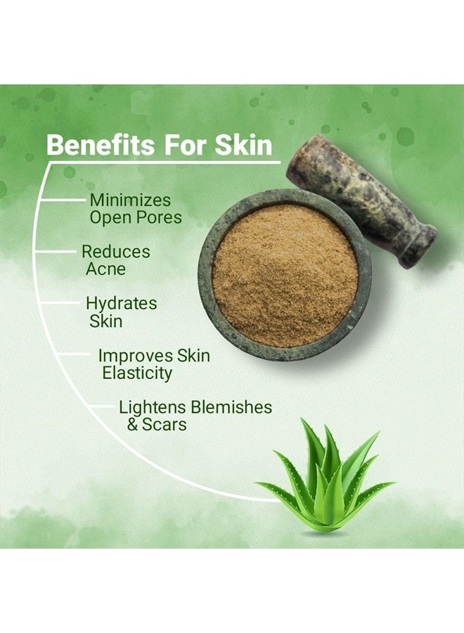 minature 100% Organic Aloe Vera Powder USDA Certified by mi Nature - 8 OZ / 227 g / 1/2 lb | Aloe Barbadensis | Vegan | Non GMO - Image 4