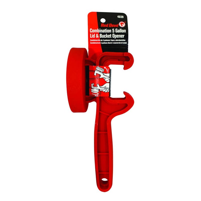 Red Devil 4039 Combination 5 Gallon Lid  Bucket Opener