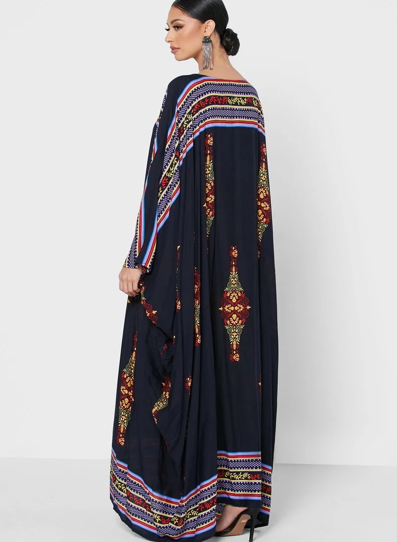 Khizana Printed Kaftan