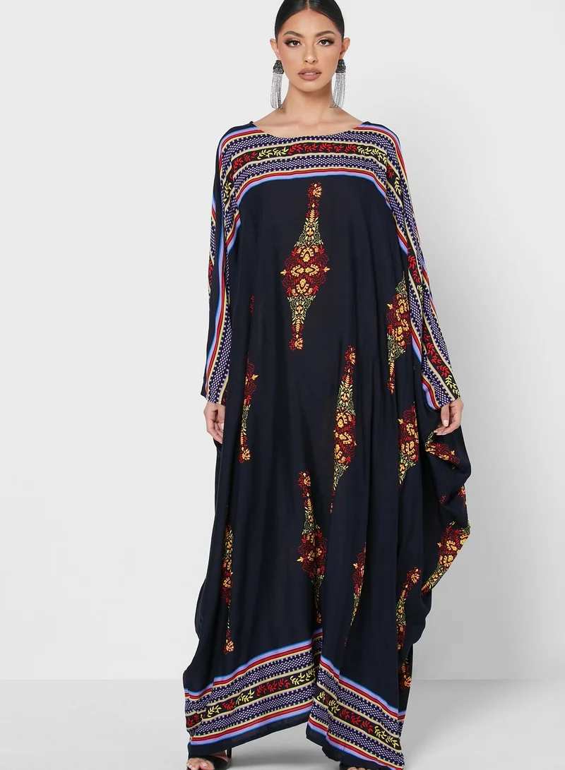Khizana Printed Kaftan