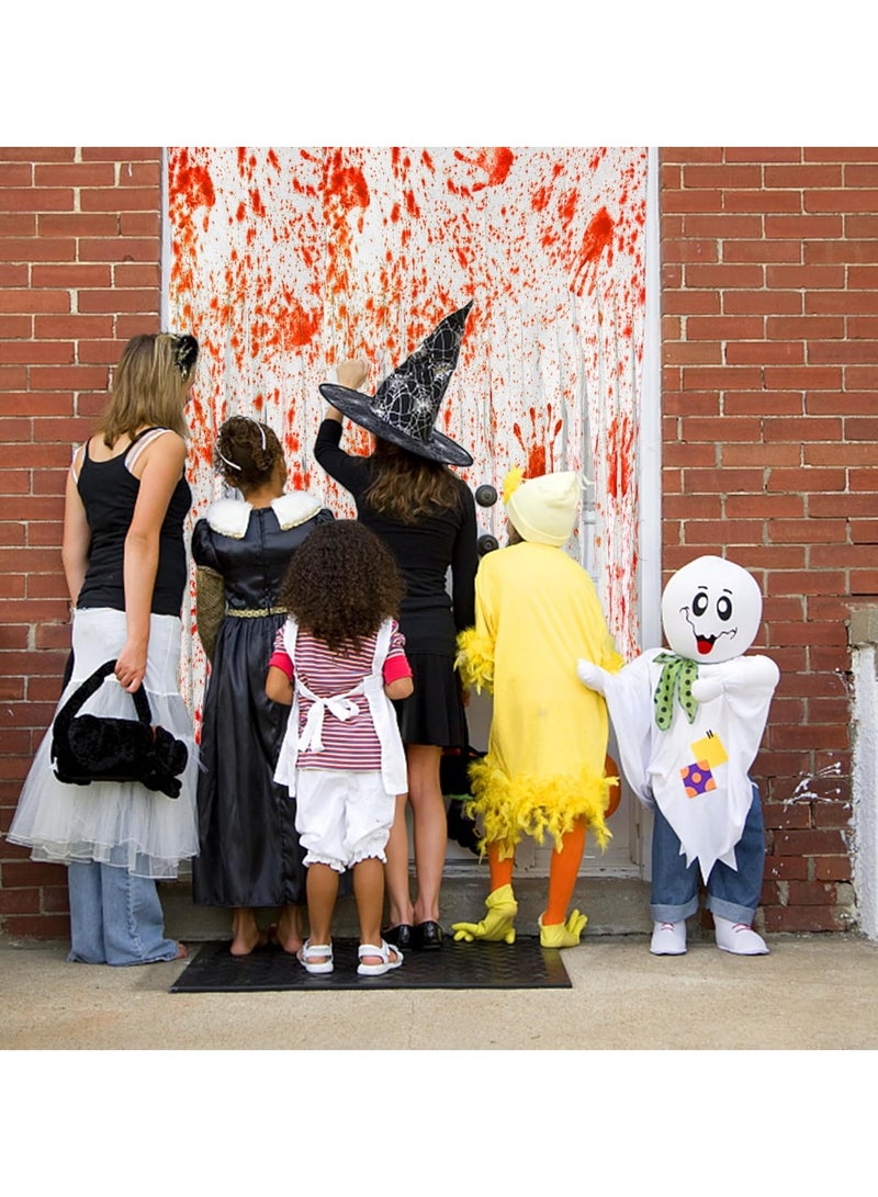 VUCATIN 2 PCS of Halloween Horror Blood Gauze Bloodstained Bandage Cloth Suitable for Indoor and Outdoor Curtain Decorations for Halloween Horror Cosplay Parties (32.8 FT) - Image 5