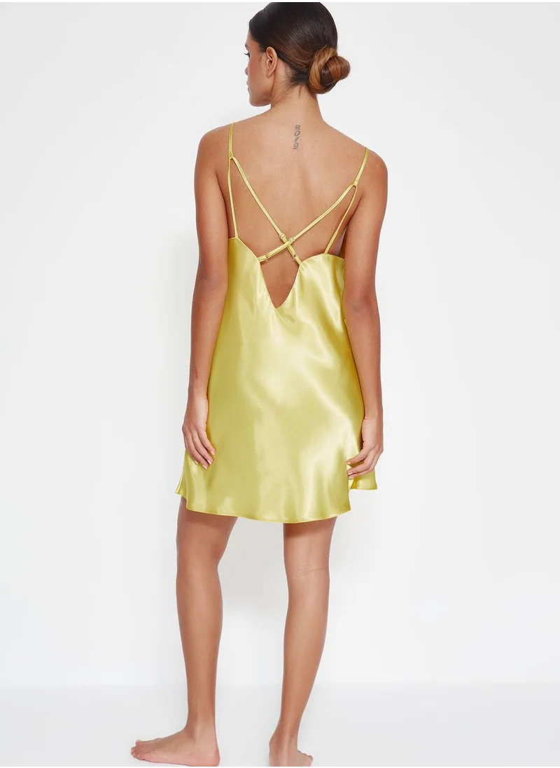 trendyol Strappy Cowl Neck Nightdress