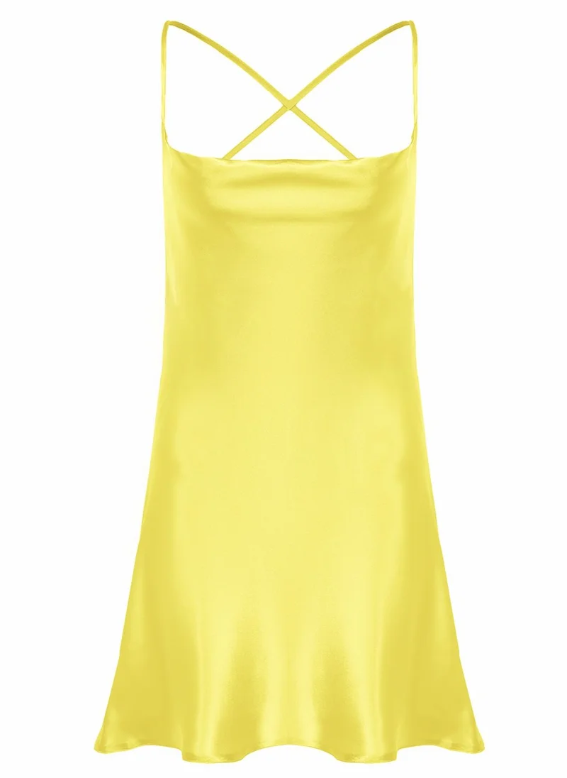 trendyol Strappy Cowl Neck Nightdress