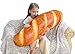 Wepop 24 in 3D Simulation Bread Shape Pillow Soft Lumbar Baguette Back Cushion Funny Food Plush Stuffed Toy - Image 4