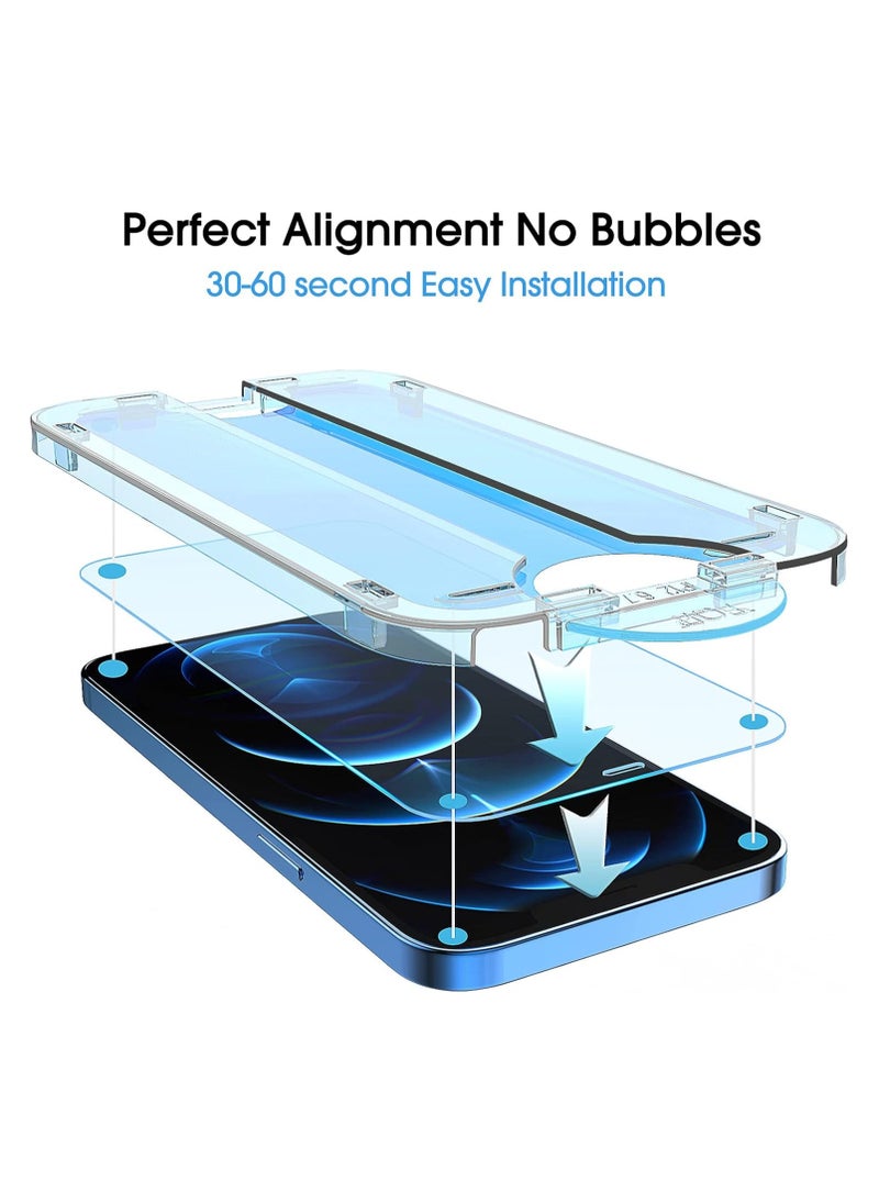 Amfilm amFilm OneTouch Tempered Glass Screen Protector for iPhone 12 Pro Max (6.7", 2020) with Easy Installation Kit (2-Pack)  - Image 2