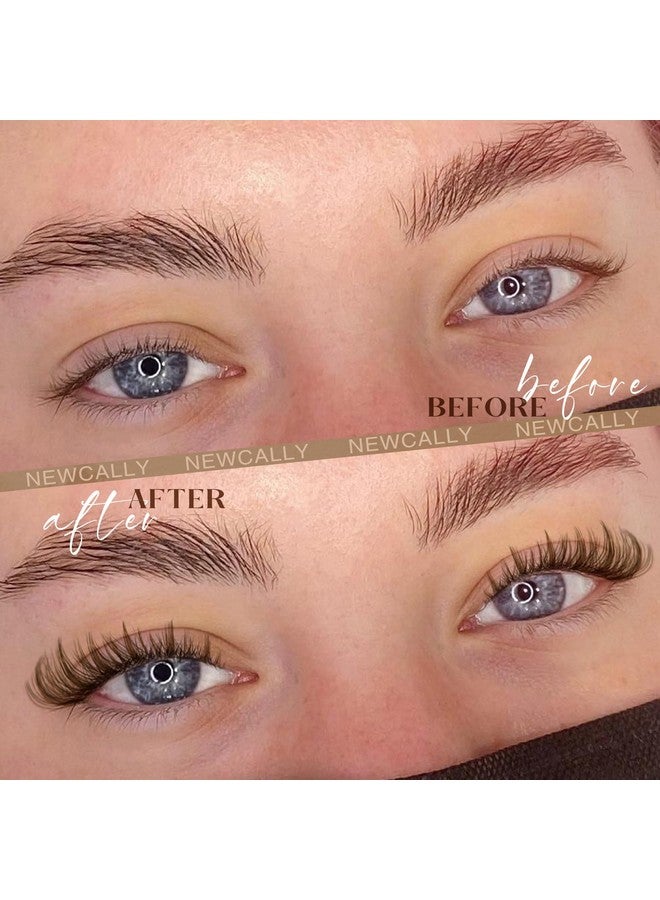 نيو كولي رموش Uster Lashes Wispy Eyelash Cluters Spiky Brown Lash Extension ذات المظهر الطبيعي Cd Curl Cluster Eyelash Extension بطول 10-16 مم رموش فردية من Newcally - Image 2