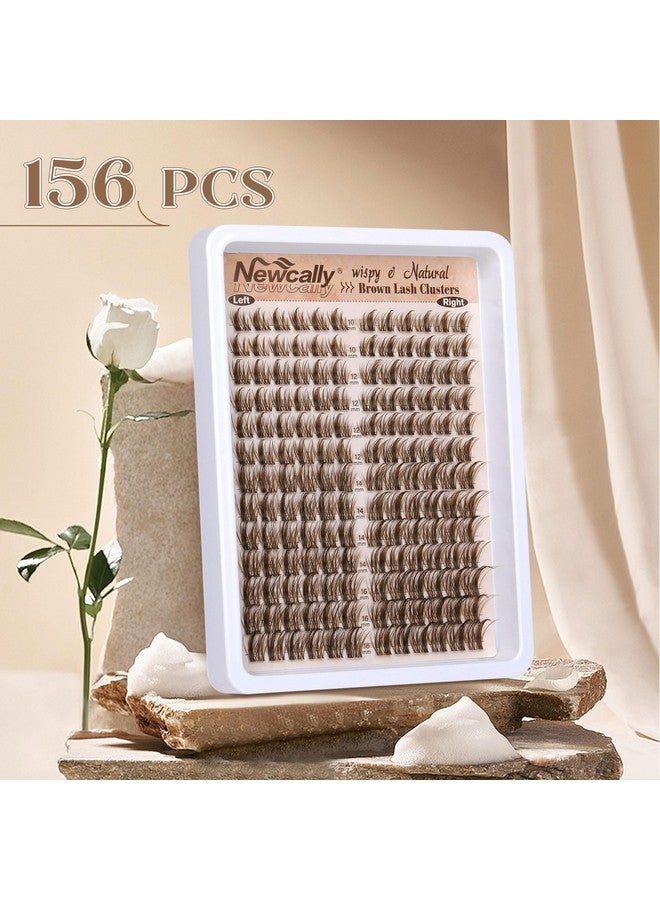 نيو كولي رموش Uster Lashes Wispy Eyelash Cluters Spiky Brown Lash Extension ذات المظهر الطبيعي Cd Curl Cluster Eyelash Extension بطول 10-16 مم رموش فردية من Newcally - Image 3