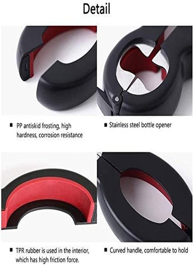 Botash Stainless Steel Manual 6 in 1 Multifunctional jar Bottle can Opener Tool for Kitchen,Handy Easy Grip Bottle Opener Cap lid Remover(1pcs/Multicolour) - Image 5