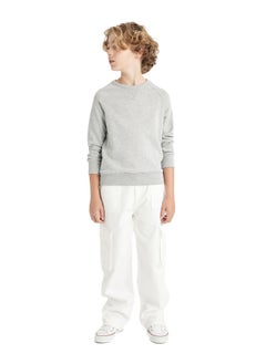 DeFacto Boy Regular Fit Crew Neck Long Sleeve Knitted Sweat Shirt  - Image 3