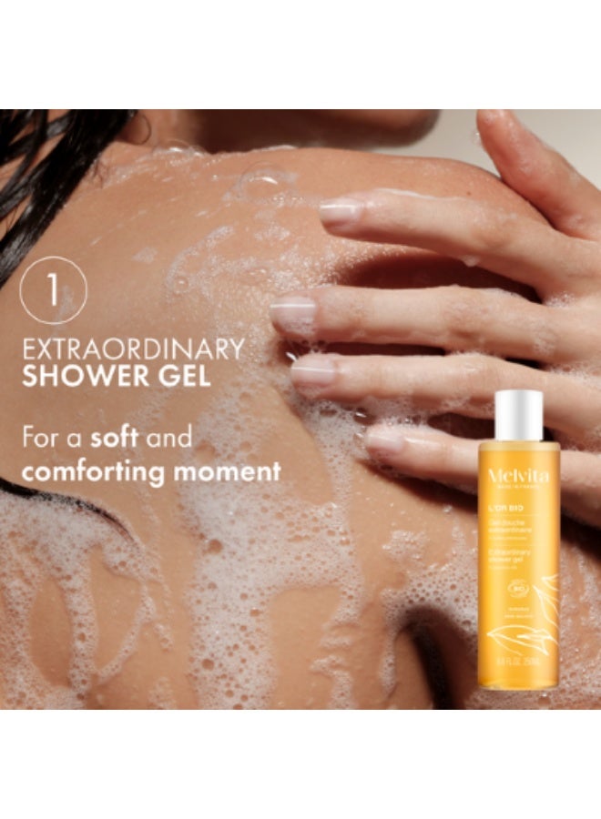 Melvita L'Or Bio Extraordinary Shower Organic 250ml - Image 3