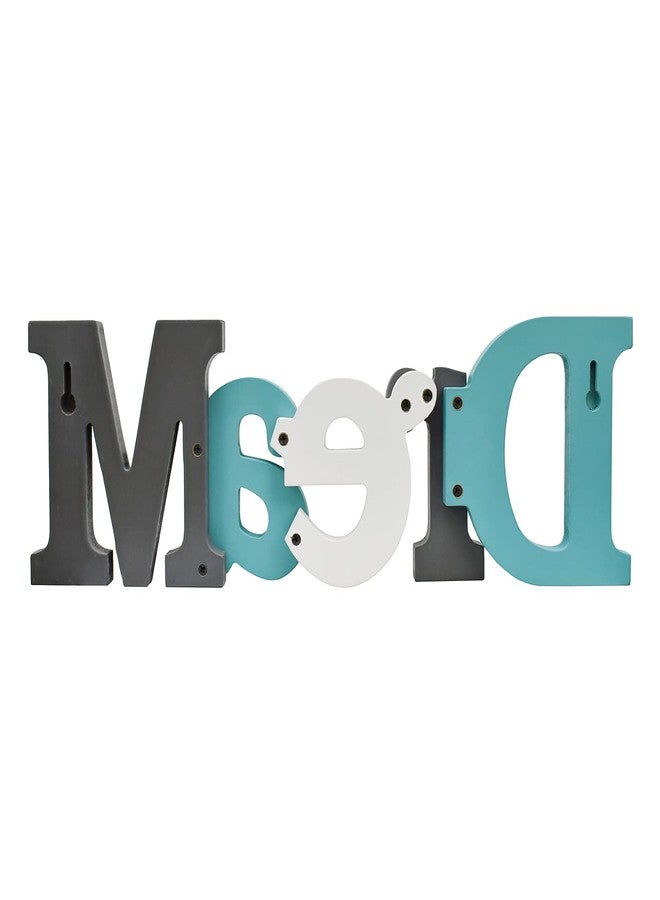 Linfevisi Wooden Dream Sign Aqua Hanging Block Letters Sign Rustic Freestanding Wood Word Decor Decorative Dream Table Sign Cutout Word Art Wall Decor (dream) - Image 5