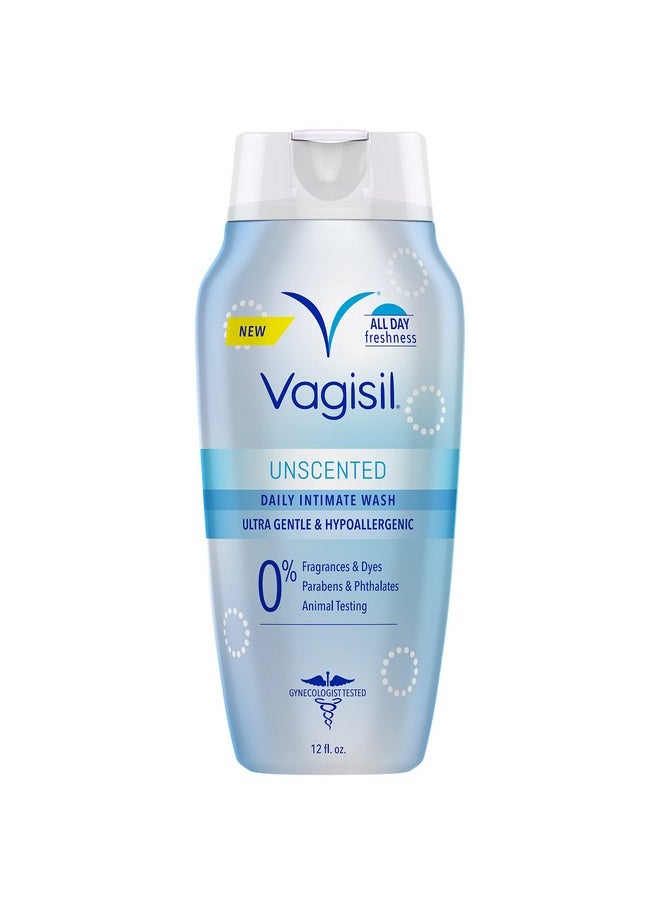 Vagisil - Feminine Wash For Intimate Area Hygiene, Ph Balanced And Gynecologist Tested, Unscented, 12 Oz (Pack Of 1) - Image 1