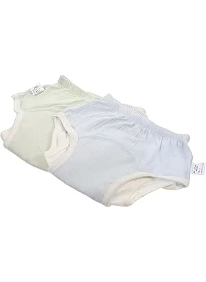 Potty Training Pants Boys 2 Pack Light Blue Light Green Size 110 Washable Breathable Waterproof - Image 1