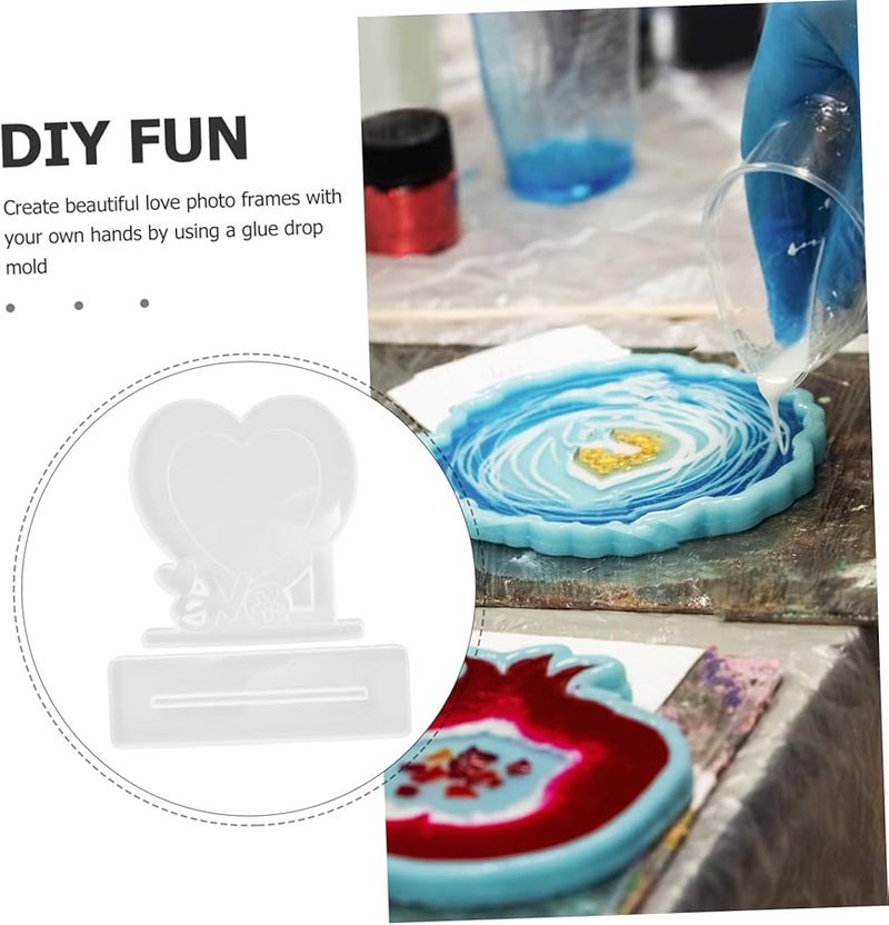 DIY Resin Photo Frame Silicone Mold Set For Love Crafts 4x6 Inch - Image 4