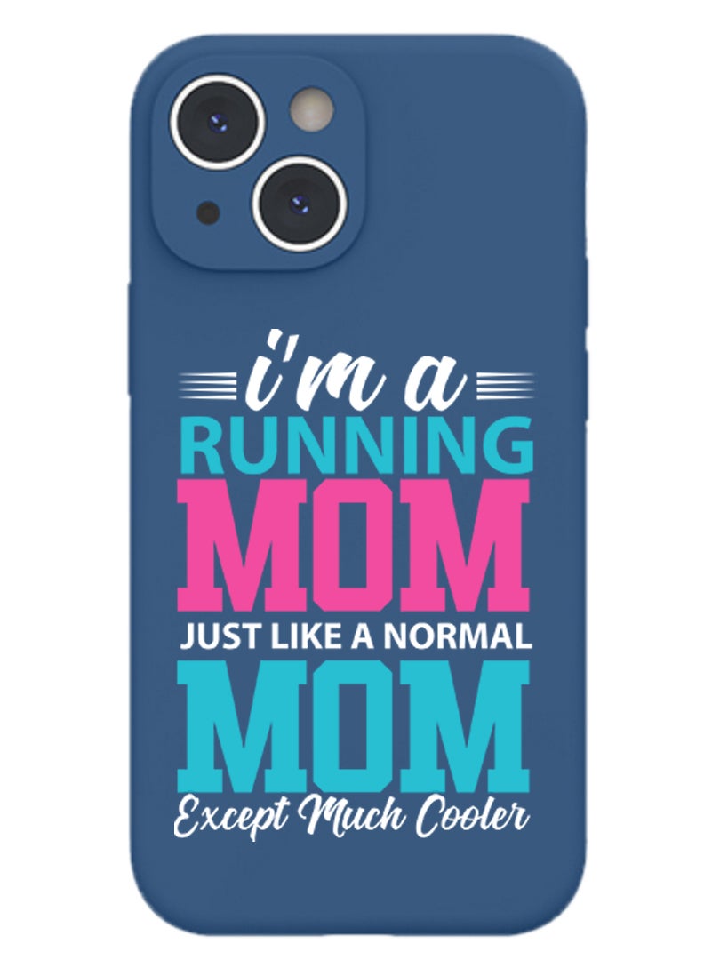 Theodor Protective Slim Fit Case Liquid Silicone Cover with Full Body Protection Anti-Scratch Shockproof Case For iPhone 14 Blue  - I am so glad you are my dad copy - Image 1