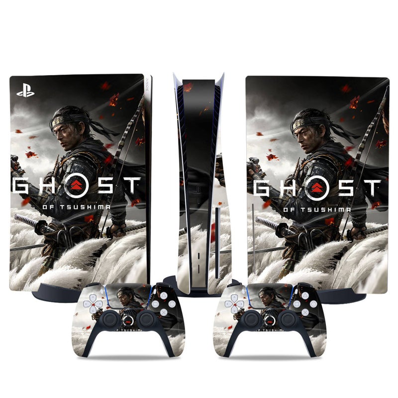 PS5 Disc Edition Sticker PS5 Digital Edition Console Controller Skin Ghost of Tsushima Support Drop Shipping Matte Finish