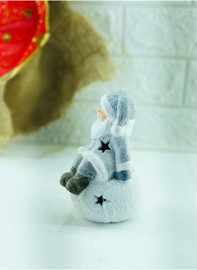 Generic - Luminous Santa Claus porcelain, the material is porcelain in glitter, which is illuminated with clock stones - Image 1