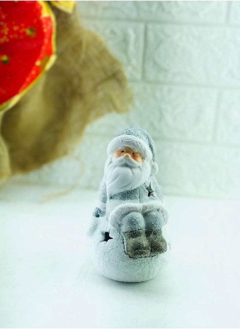 Generic - Luminous Santa Claus porcelain, the material is porcelain in glitter, which is illuminated with clock stones - Image 1