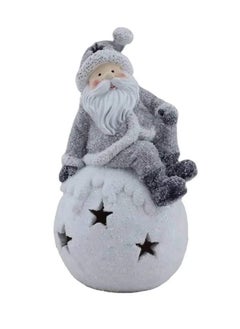 Luminous Santa Claus porcelain, the material is porcelain in glitter, which is illuminated with clock stones