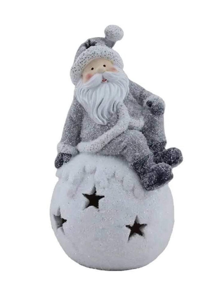 Generic - Luminous Santa Claus porcelain, the material is porcelain in glitter, which is illuminated with clock stones - Image 1