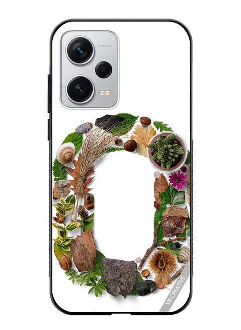 Protective Case Cover For Xiaomi Redmi Note 12 Pro Plus Alphabet O Design Multicolour