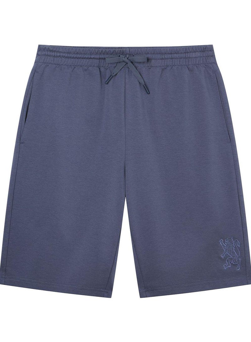 GIORDANO Men Regular Interlock Embroidery Shorts - Image 1