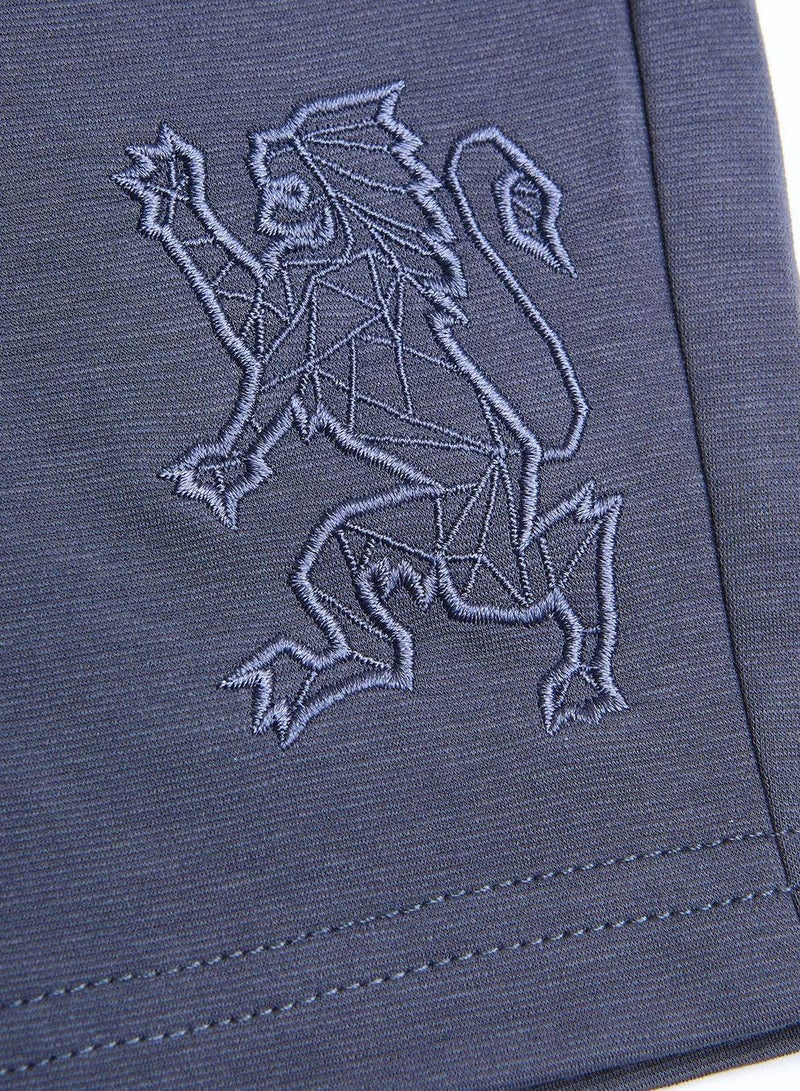 GIORDANO Men Regular Interlock Embroidery Shorts - Image 4