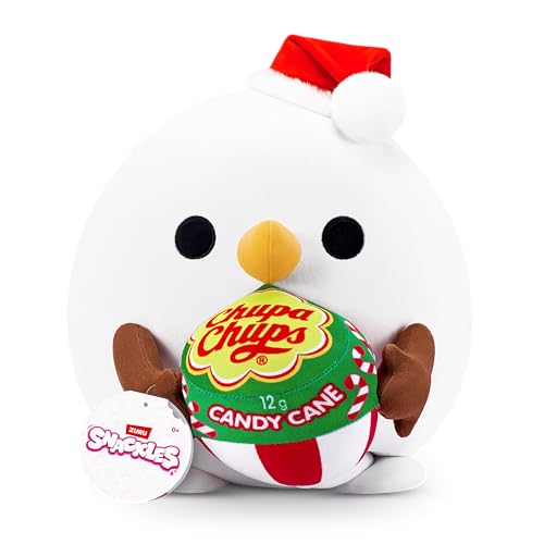 Snackles Christmas Snowman Chupachups 14 Inch Plush by ZURU Ultra Soft Plush Collectible Plush with Real Licensed Brands Stuffed Animal Giftable Holiday - Image 1