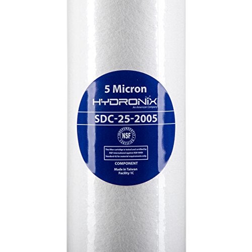 Hydronix SDC-25-2005 Whole House, RO Systems or Commercial Use Sediment Water Filter Cartridge 2.5" x 20" - 5 micron (PACK OF 4) - Image 2