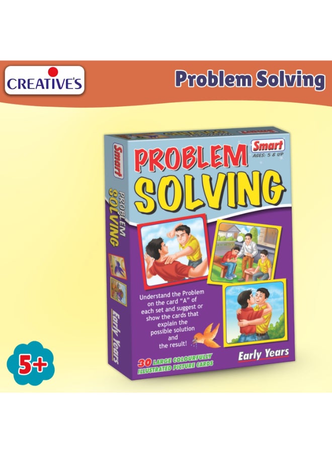 Creative's Smart Problem Solving Learning Picture Cards, 30 Large Illustrated Cards, Identify Real-Life Problems & Solutions, Thinking & Social Skills,  Educational Cards Games for Kids, Ages 5 & Up - Image 2