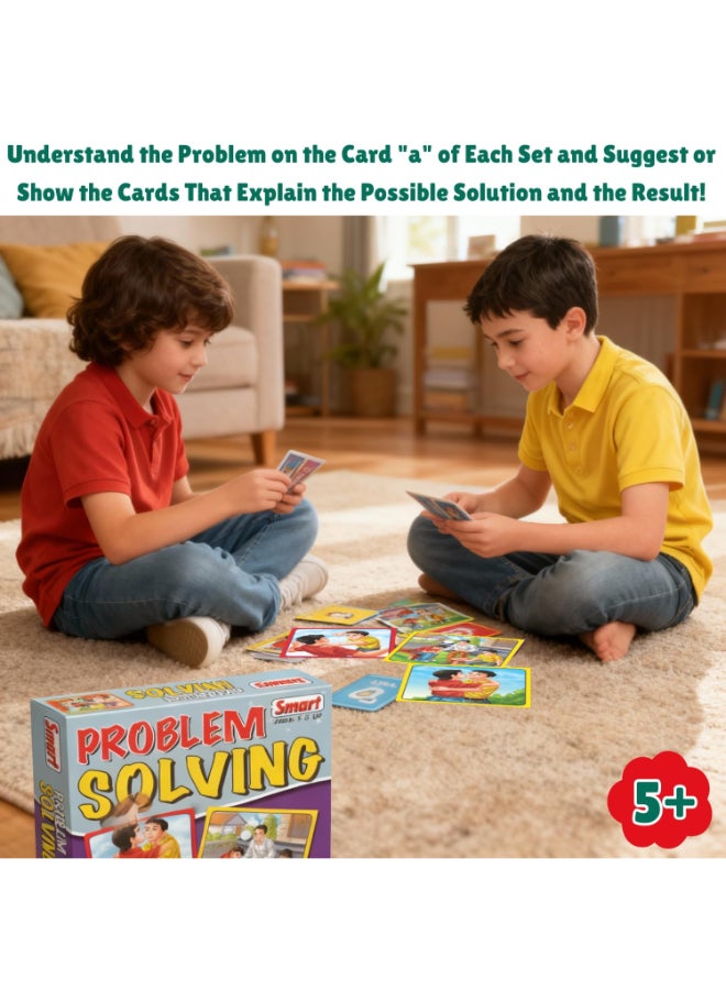 Creative's Smart Problem Solving Learning Picture Cards, 30 Large Illustrated Cards, Identify Real-Life Problems & Solutions, Thinking & Social Skills,  Educational Cards Games for Kids, Ages 5 & Up - Image 4