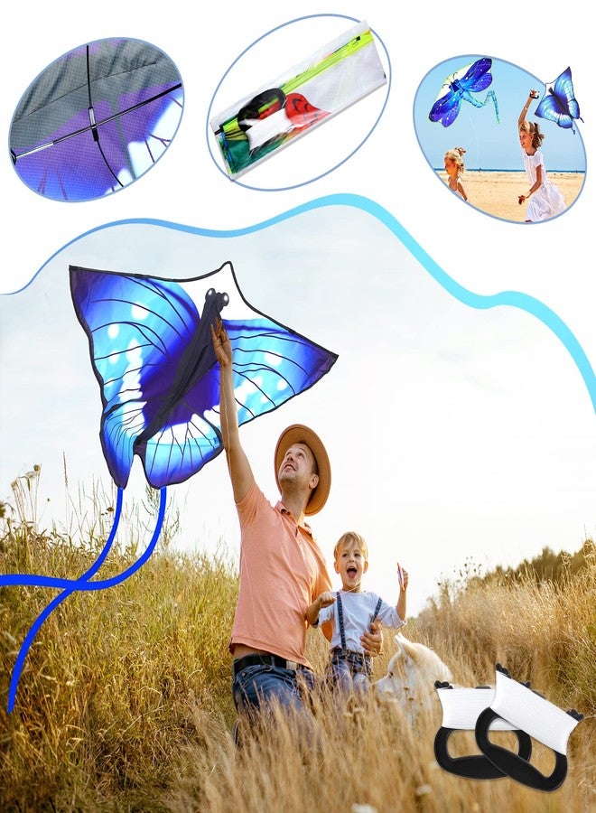 Leitee 6 Pack Large Kite for Kids and Adults Butterfly Kite for Kids Age 4-8-12 Dragonfly Owl Parrot Eagle Goldfish Teens Toy Easy to Fly for Game Beach Outdoor Activities Gifts(Cool Style) - Image 4