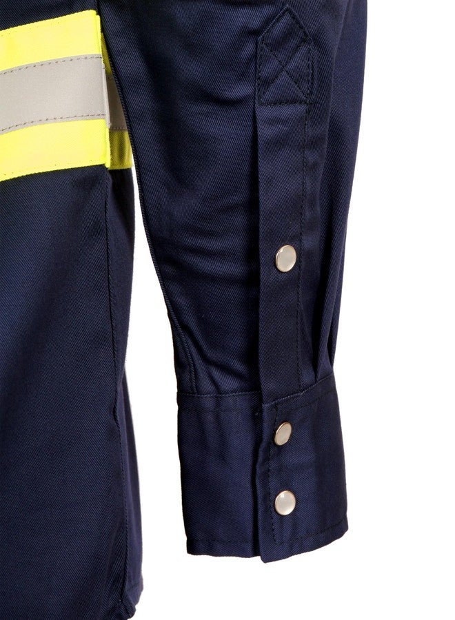 BOCOMAL FR Hi-Vis Shirts Lightweight Type O Class 1 High Visibility Flame Resistant/Fire Retardant Refective Safety Shirt - Image 4
