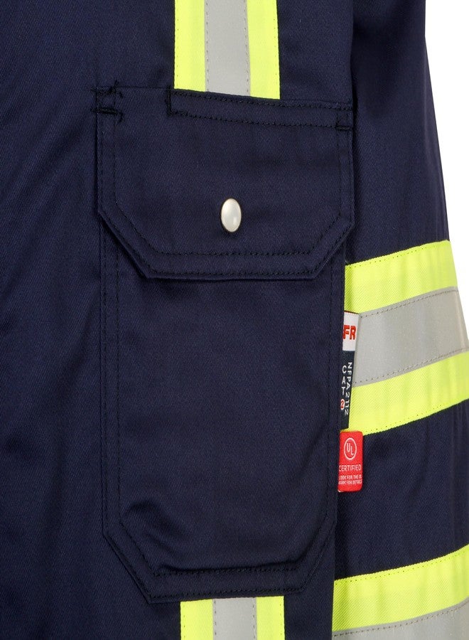 BOCOMAL FR Hi-Vis Shirts Lightweight Type O Class 1 High Visibility Flame Resistant/Fire Retardant Refective Safety Shirt - Image 5