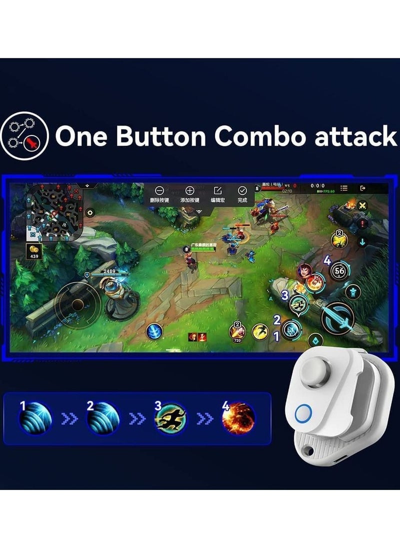 (Upgraded Version) Mobile Game Controller Joystick, Bluetooth Phone Gamepad (PUBG,Call of Duty CODM,Wild Rift,Genshin Impact,LOL)Trigger Joystick for IOS 13.4 Android Tablet